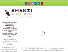 Tablet Screenshot of amanziguesthouse.co.za